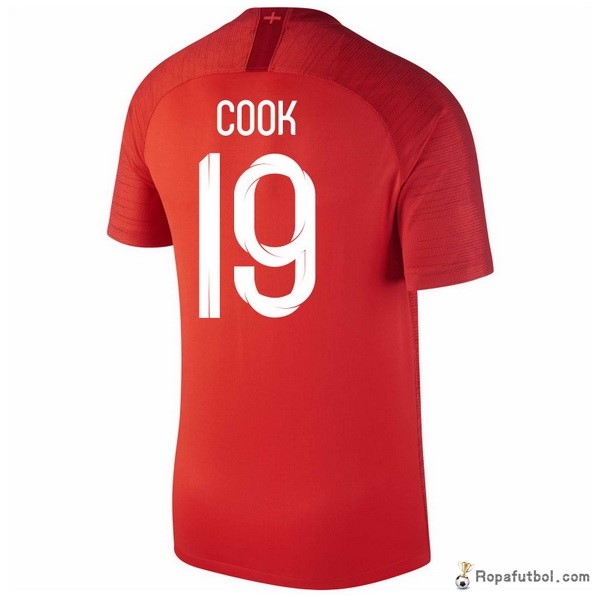 Camiseta Inglaterra Replica Segunda Ropa Cook 2018 Rojo